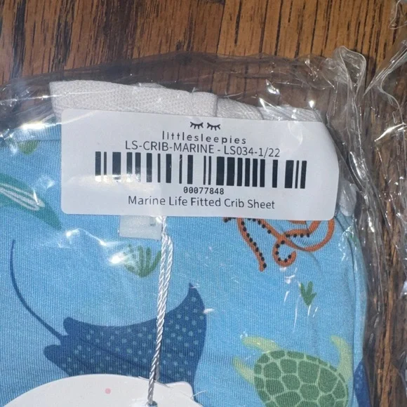 Little sleepies bamboo ocean theme crib sheet bundle- includes both sheets NWT